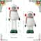 Glitzhome® 29"H Christmas Fabric Yeti With Telescoping Legs